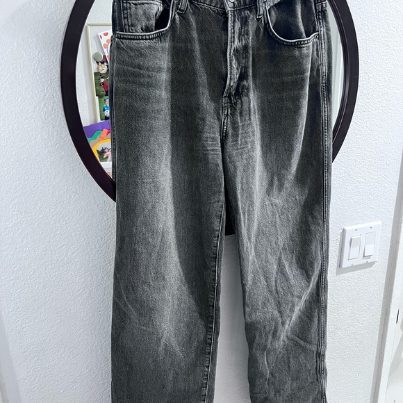 Reformation Val 90s Mid Rise Straight Leg Black Denim Jeans 27 size women’s - Picture 7 of 13